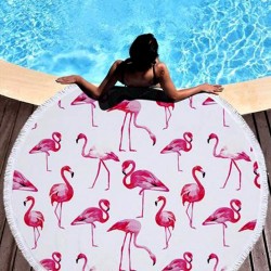 Πετσέτα θαλάσσης με Flamingos